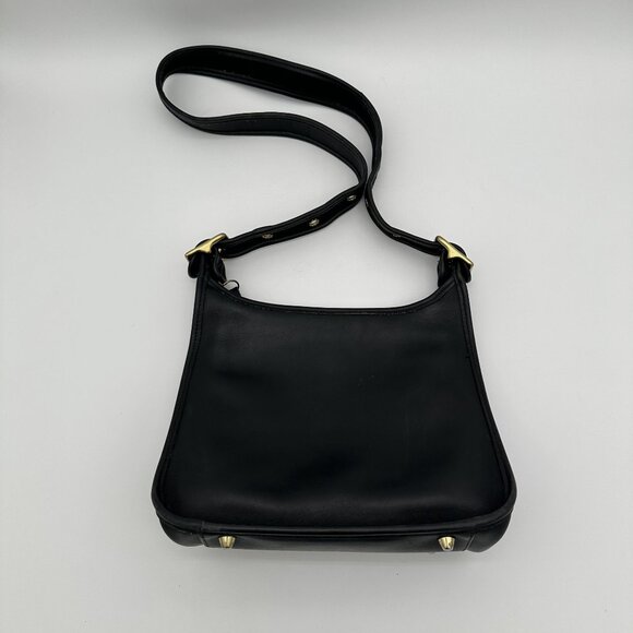 Coach Vintage Legacy Zip 9966 Black Leather Crossbody Shoulder Bag - Picture 2 of 8